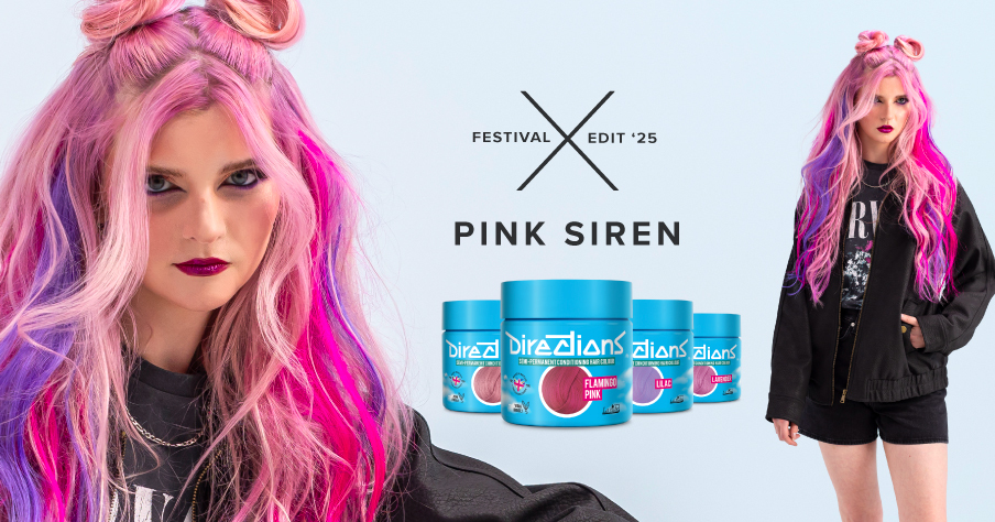 Festival Hair Pink Siren by Directions