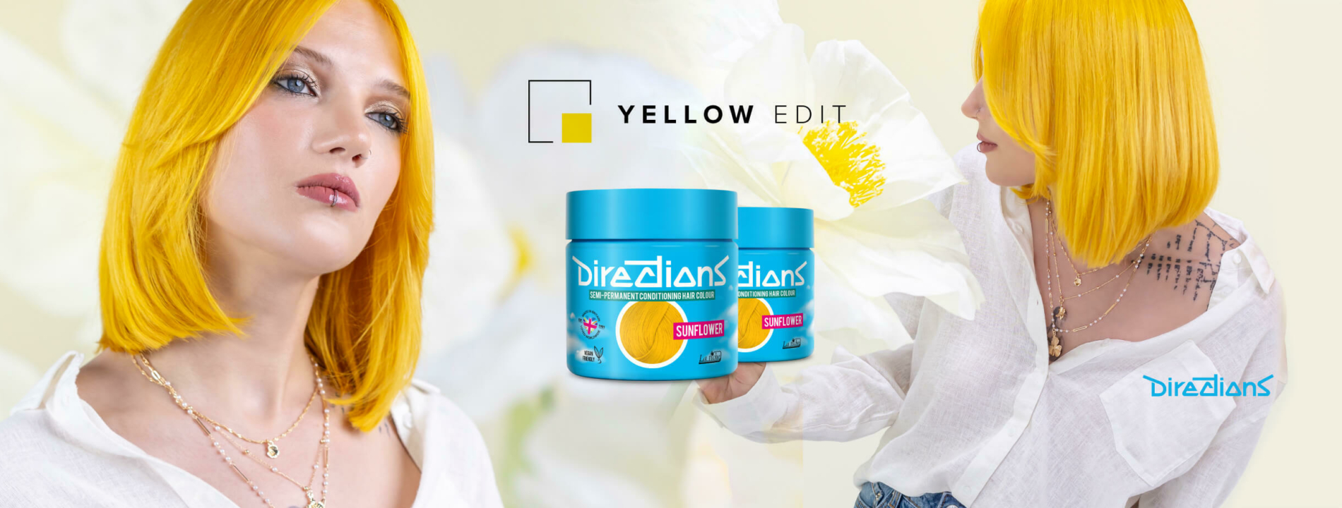 Yellow header