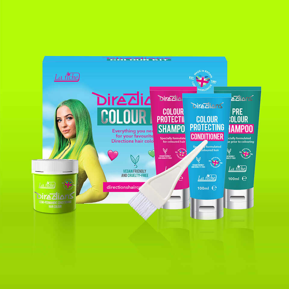 Colour kit mockups fluorescent green