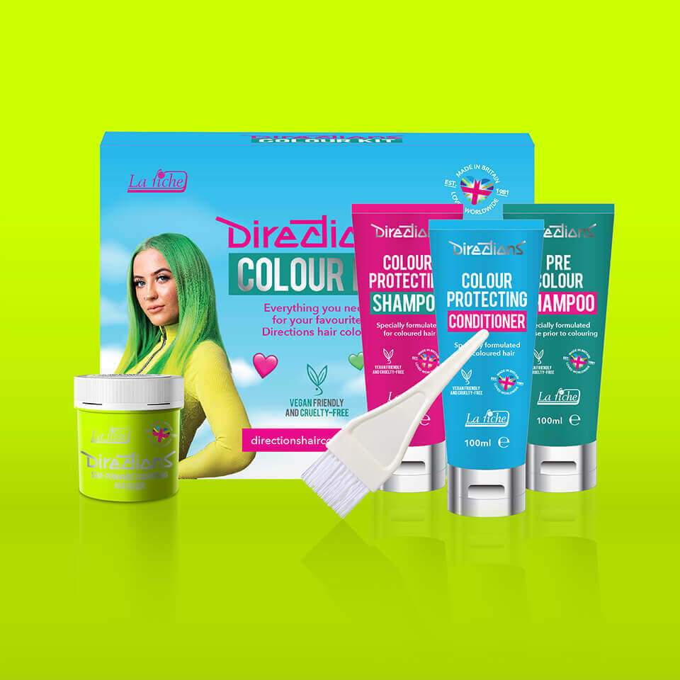 Colour kit mockups fluorescent lime