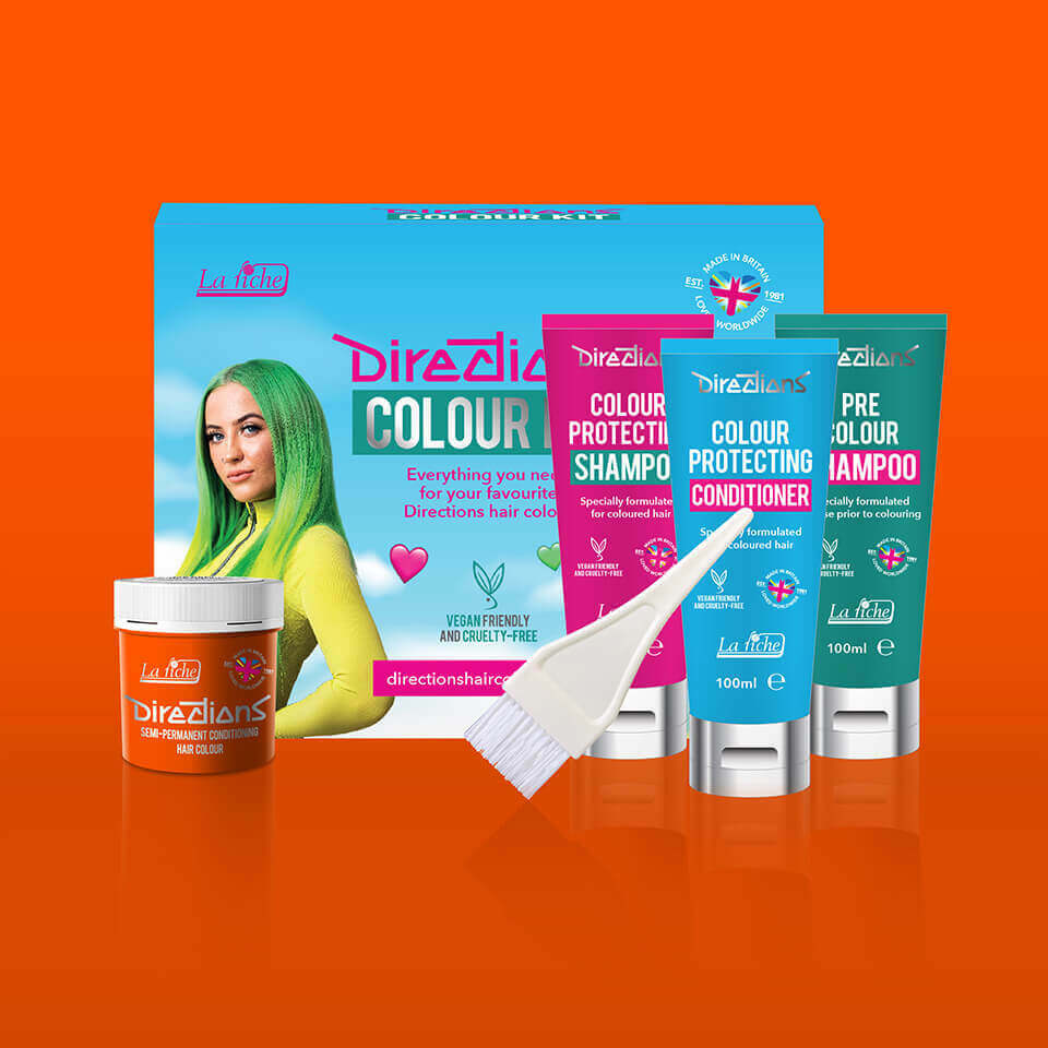 Colour kit mockups fluorescent orange