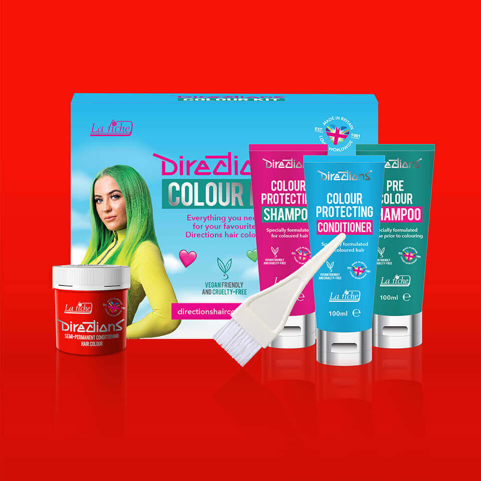 Colour kit mockups neon red