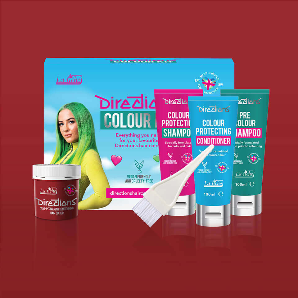 Colour kit mockups vermillion red